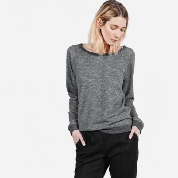 Everlane Tops - Everlane The Crew Sweatshirt Gray